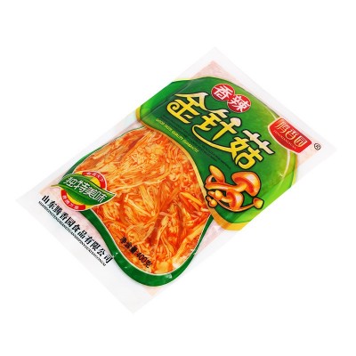 香辣味红油金针菇咸菜400克20袋每箱休闲零食即食下饭菜寿司食堂图4