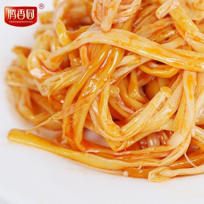 香辣味红油金针菇咸菜400克20袋每箱休闲零食即食下饭菜寿司食堂图3