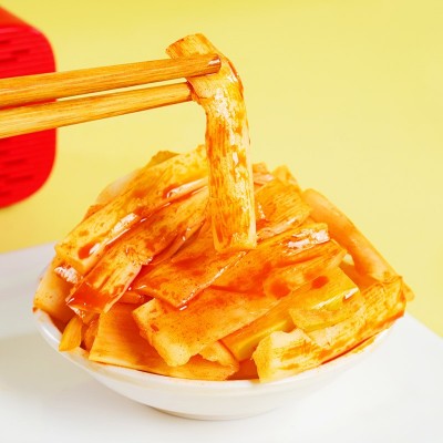 腾香园泡椒笋尖笋片香辣脆笋小包装开袋即食解馋小吃休闲零食批发图3
