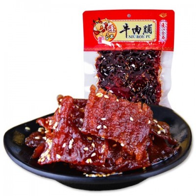 蓬江麻辣牛肉脯 重庆黔江特产牛肉干网 红休闲零食追剧小吃牛肉片图2