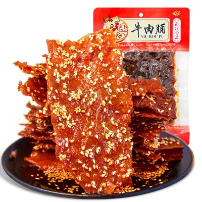 蓬江麻辣牛肉脯 重庆黔江特产牛肉干网 红休闲零食追剧小吃牛肉片图4