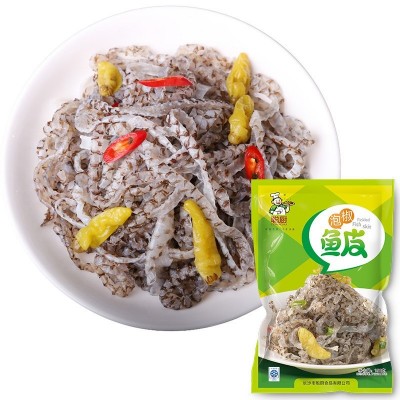聪厨泡椒鱼皮150g香辣即食预制菜 冷冻零食小吃商用批发图2