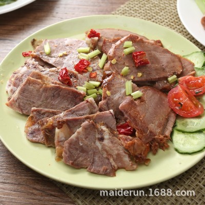馋三里卤猪头肉250g五香卤味熟食猪头脸成品商用餐饮批发麻辣香辣图4