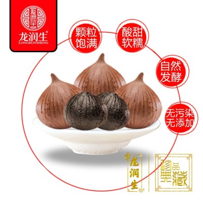 独头黑蒜200g*2盒多瓣黑大蒜200g*2盒山东土特产批发价礼盒手提图2